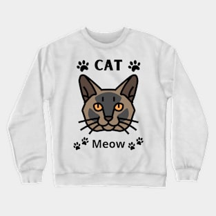 Birman cat meow Crewneck Sweatshirt